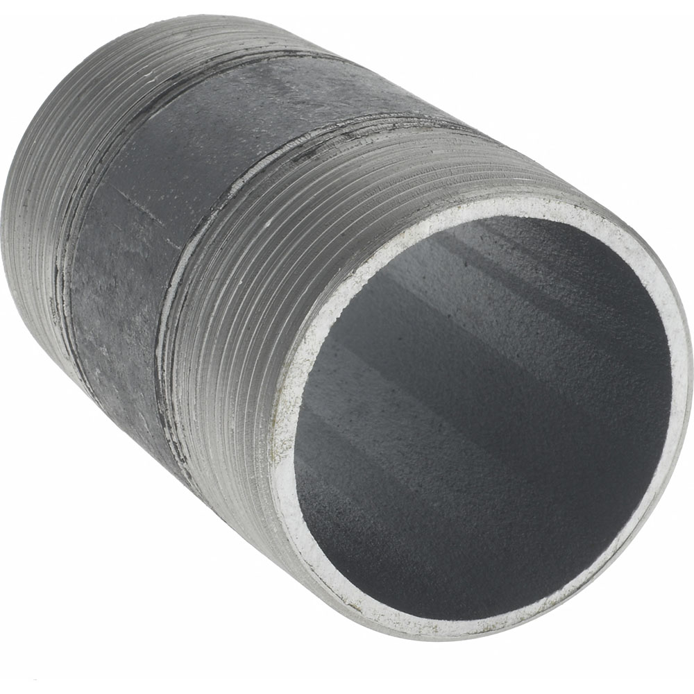 Value Collection Black Pipe Nipple: 1-1/2" Dia x 3" Long, Schedule 40 - NB08030