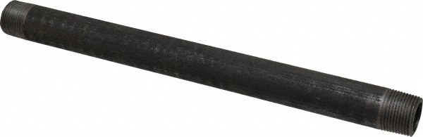 Value Collection Black Pipe Nipple: 3/4" Dia x 12" Long, Schedule 80 - XNB05120