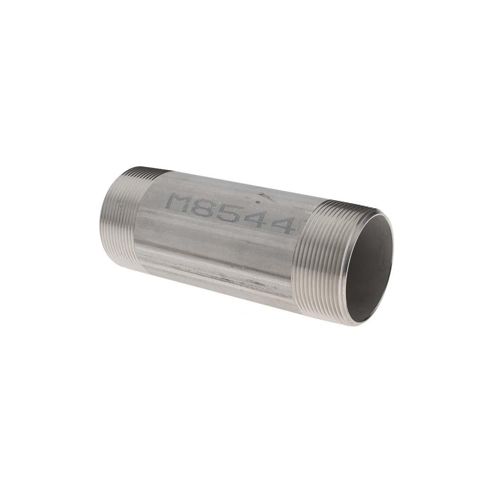 Value Collection Stainless Steel Pipe Nipple: 2" Pipe, Grade 304 & 304L - 4BN2*6
