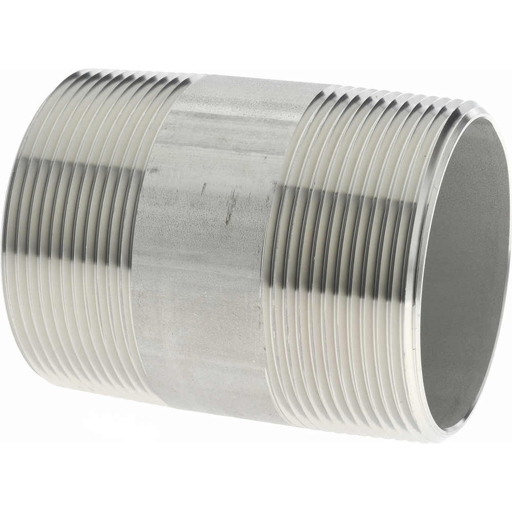 Value Collection Stainless Steel Pipe Nipple: 2" Pipe, Grade 304 & 304L - 4BN2*6