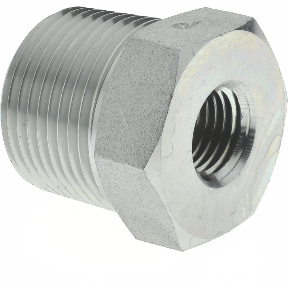 Parker Industrial Pipe Bushing: 3/4" Female Thread, 1" Male Thread, MNPTF x FNPTF - 209P-16-12