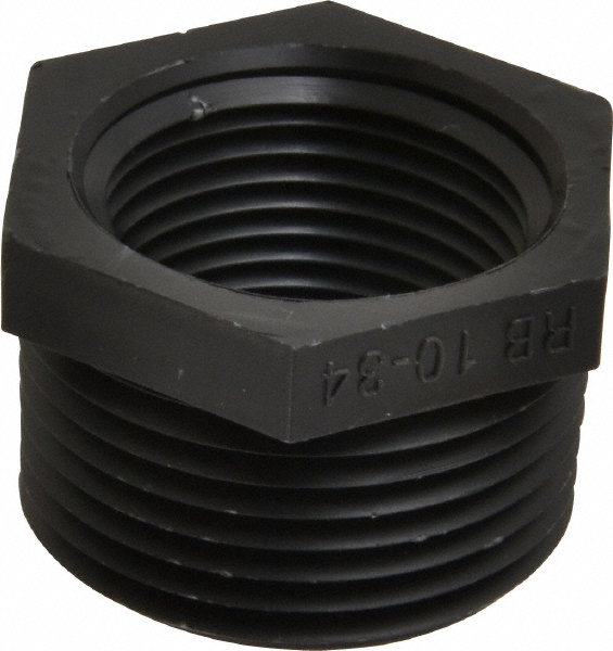 Parker Industrial Pipe Bushing: 3/4" Female Thread, 1" Male Thread, MNPTF x FNPTF - 209P-16-12