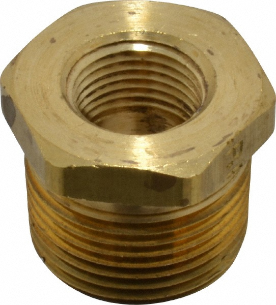 Parker Industrial Pipe Bushing: 3/4" Female Thread, 1" Male Thread, MNPTF x FNPTF - 209P-16-12