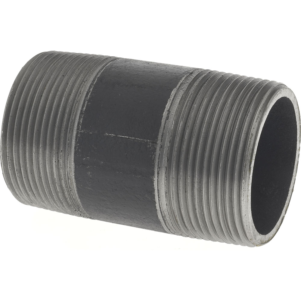 Value Collection Black Pipe Nipple: 1-1/2" Dia x 3-1/2" Long, Schedule 40 - NB08035