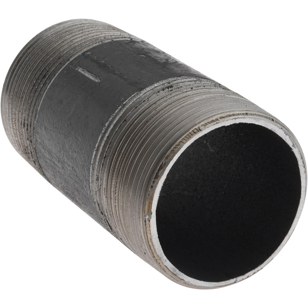 Value Collection Black Pipe Nipple: 1-1/2" Dia x 3-1/2" Long, Schedule 40 - NB08035