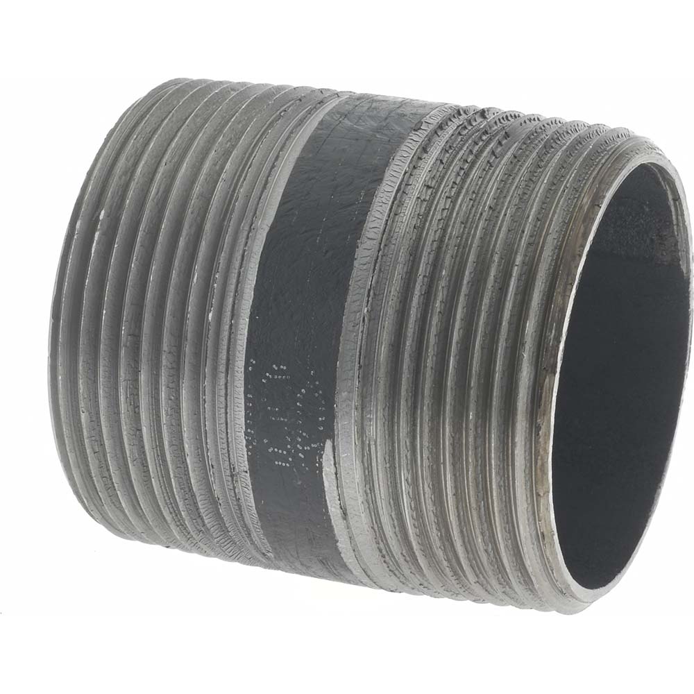 Value Collection Black Pipe Nipple: 1-1/2" Dia x 3-1/2" Long, Schedule 40 - NB08035