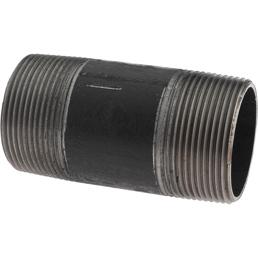 Value Collection Black Pipe Nipple: 1-1/2" Dia x 3-1/2" Long, Schedule 40 - NB08035