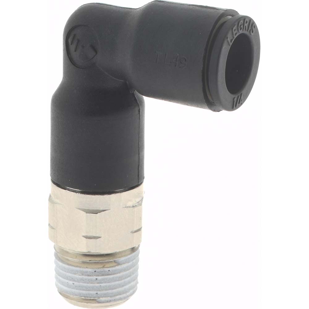 Parker Push-to-Connect Fitting: Male Elbow, NPT, 5/16" OD - KP23842