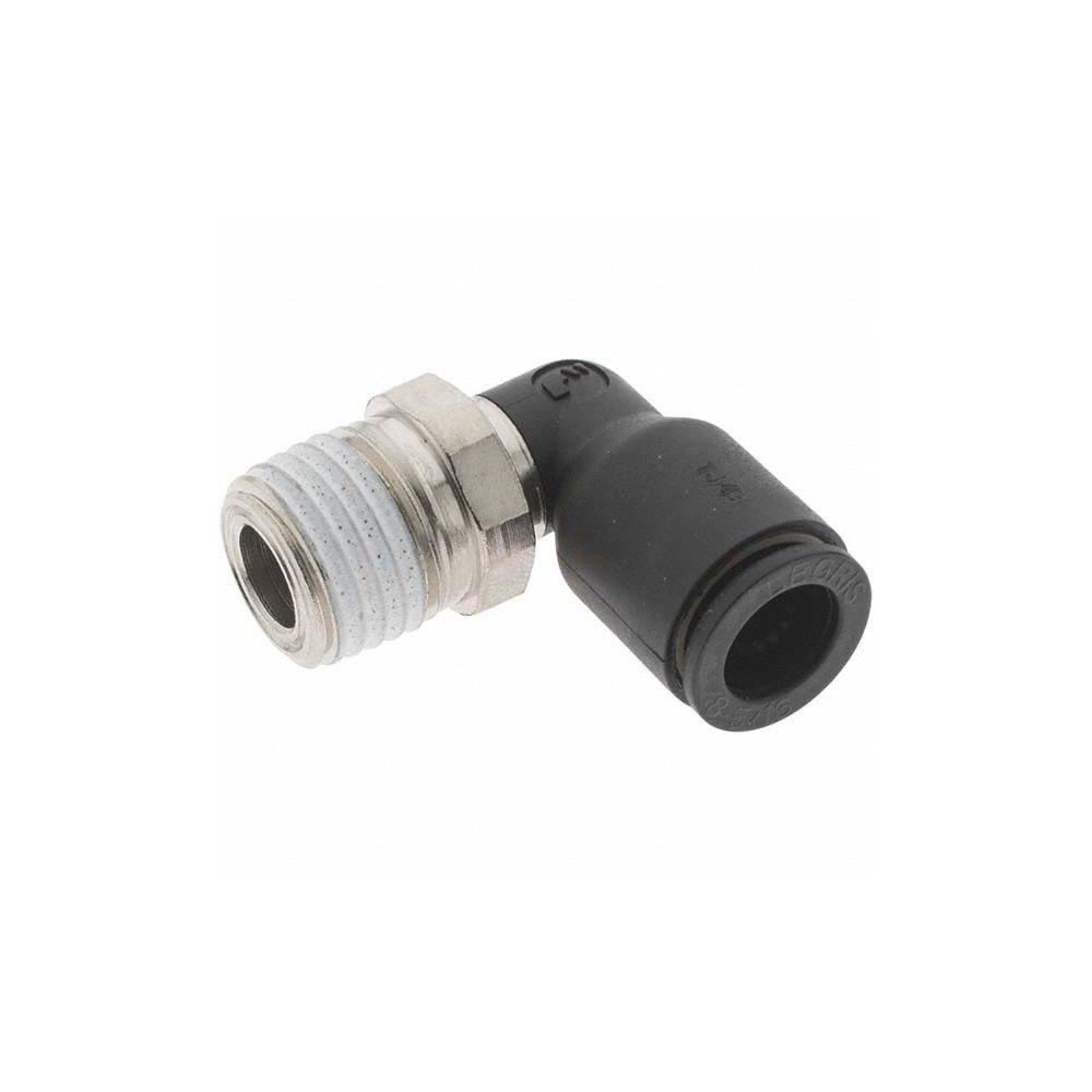 Parker Push-to-Connect Fitting: Male Elbow, NPT, 5/16" OD - KP23842