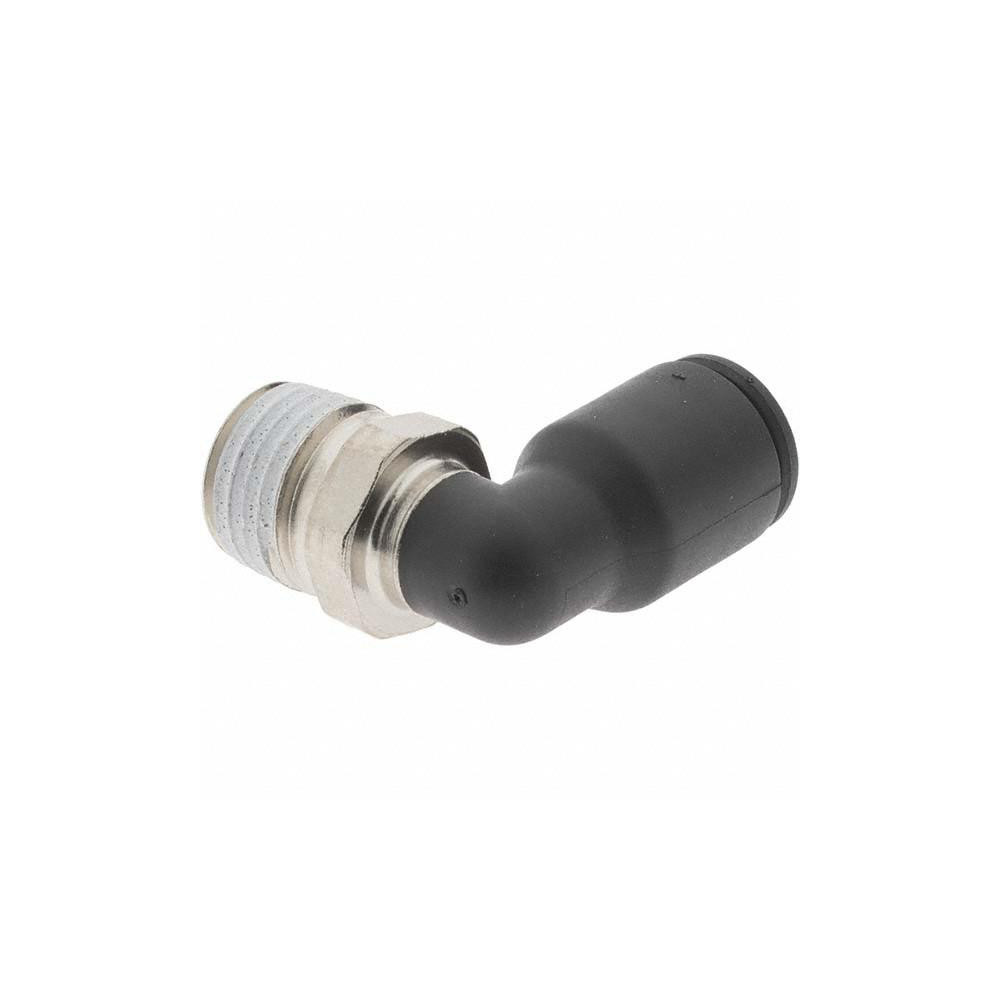 Parker Push-to-Connect Fitting: Male Elbow, NPT, 5/16" OD - KP23842