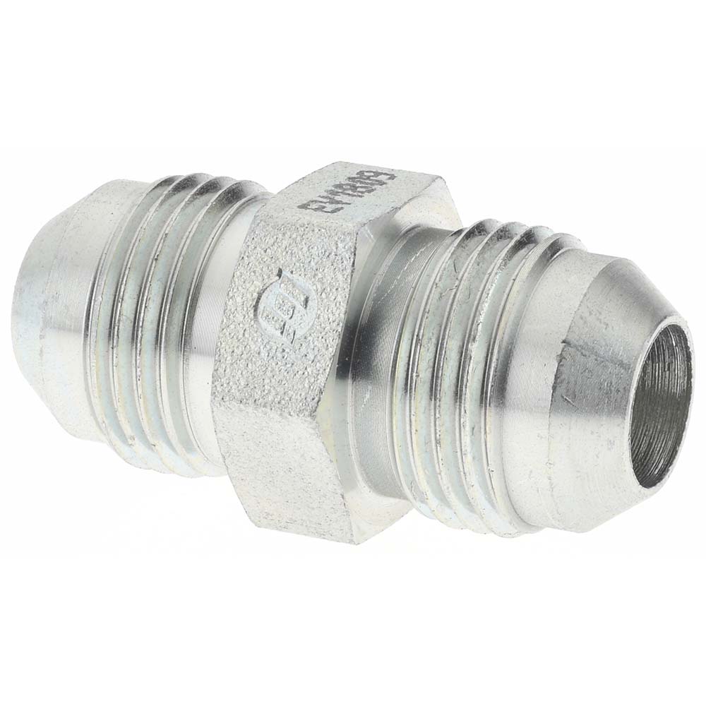 Brennan Steel Flared Tube 90 Deg Swivel Elbow: 1/2" OD, 3/4-16 x 3/4-16 Thread, 37 deg Flared Angle - 10613