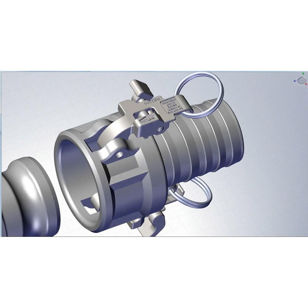 Dixon Valve & Coupling Cam & Groove Coupling: 2", EZ Boss-Lock Thread - RD200EZ
