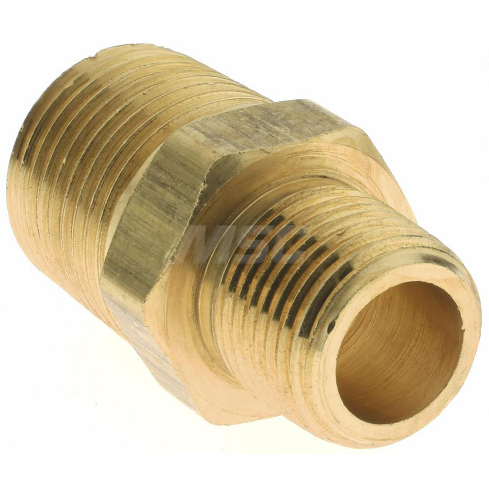 Parker Industrial Pipe Hex Plug: 1/2 x 3/8" Male Thread, MNPTF - -11097-6