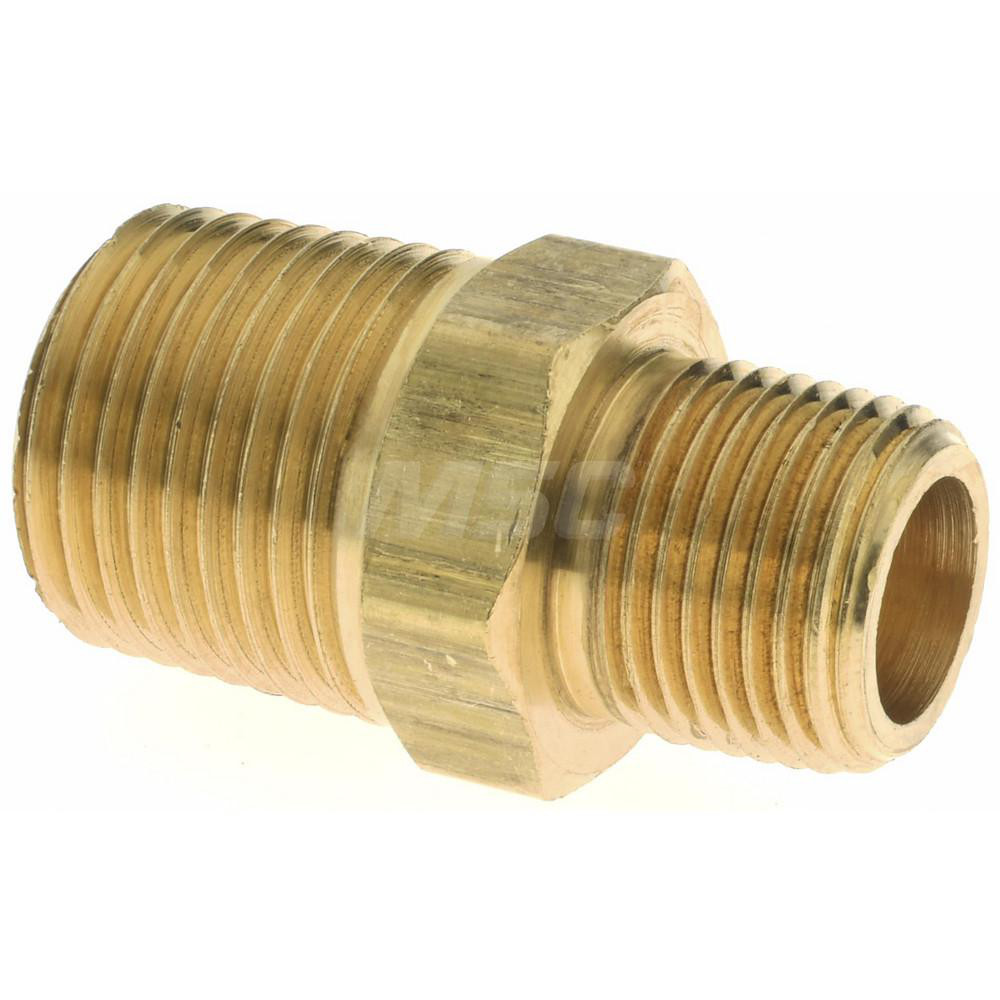 Parker Industrial Pipe Hex Plug: 1/2 x 3/8" Male Thread, MNPTF - -11097-6