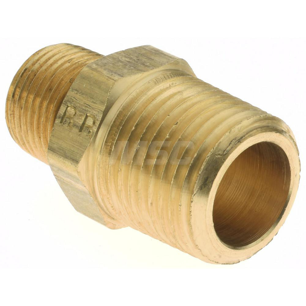 Parker Industrial Pipe Hex Plug: 1/2 x 3/8" Male Thread, MNPTF - -11097-6
