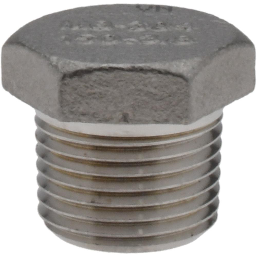 USA Industrials Pipe Hex Socket Plug: 3/8", 304 Stainless Steel - ZUSA-PF-322