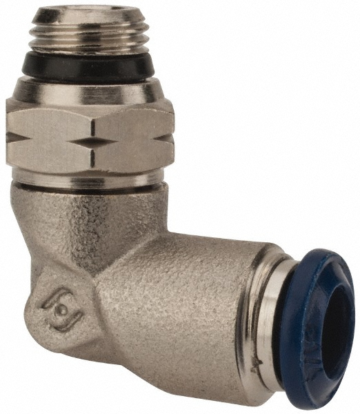 PRO-SOURCE Push-to-Connect Tube x Universal Thread Fitting: Swivel Branch Tee, 3/8 Thread, Universal, 1/2" OD - 2555712363PRO