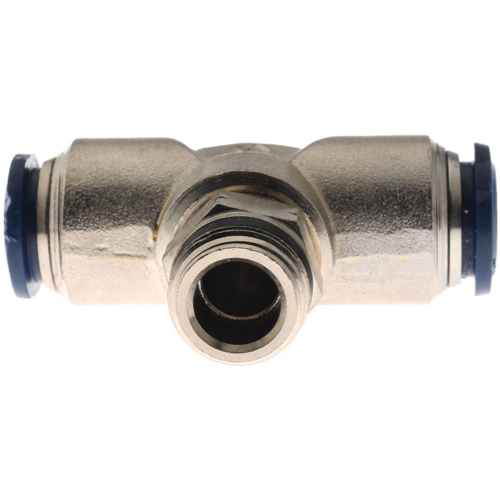 PRO-SOURCE Push-to-Connect Tube x Universal Thread Fitting: Swivel Branch Tee, 3/8 Thread, Universal, 1/2" OD - 2555712363PRO