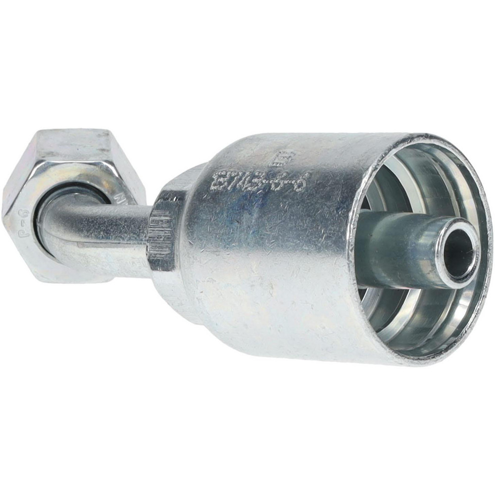 Parker Hydraulic Hose Female SAE 45 ° Swivel Fitting: 0.375" ID, 6 mm, 3/8" - 13743-6-6
