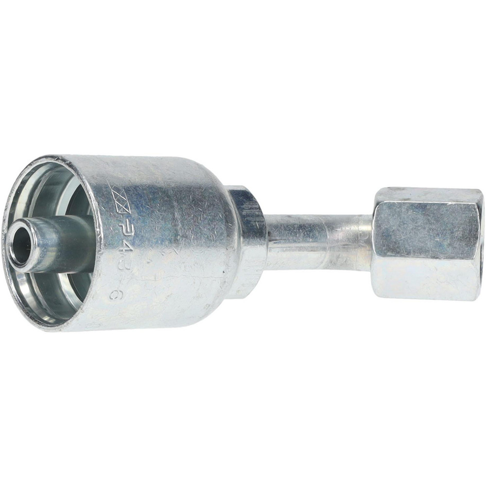 Parker Hydraulic Hose Female SAE 45 ° Swivel Fitting: 0.375" ID, 6 mm, 3/8" - 13743-6-6