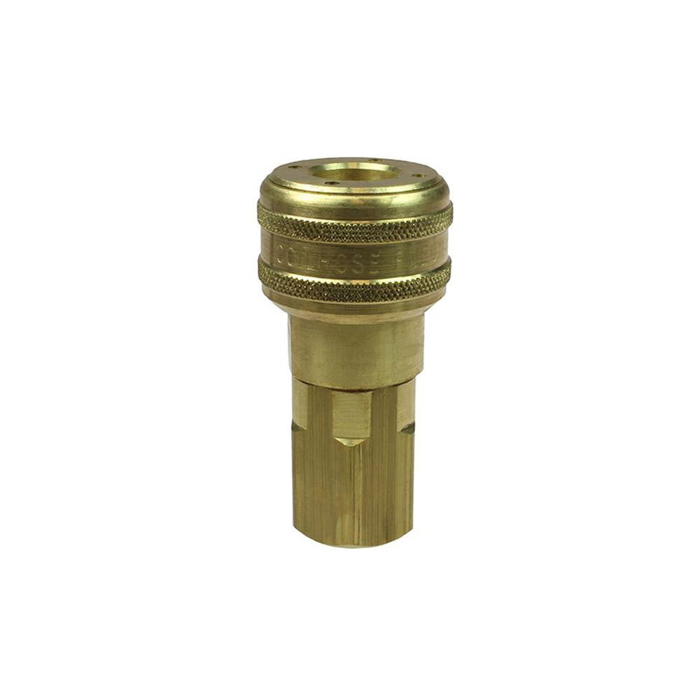 Coilhose Pneumatics Pneumatic Hose Coupling: 1/2" Thread, 1/2" Body Dia, Industrial Interchange - 120