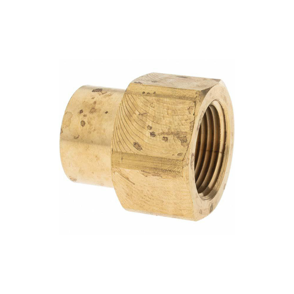 Parker Industrial Pipe Coupling: 3/4 x 1/2" Female Thread, FNPTF - KP9688