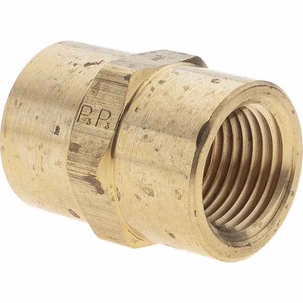 Parker Industrial Pipe Coupling: 3/4 x 1/2" Female Thread, FNPTF - KP9688