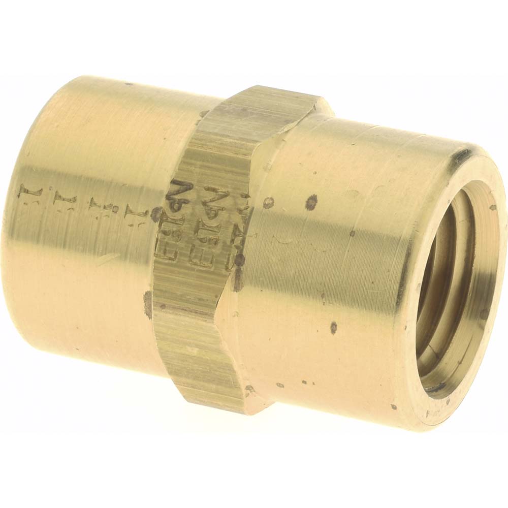 Parker Industrial Pipe Coupling: 3/4 x 1/2" Female Thread, FNPTF - KP9688