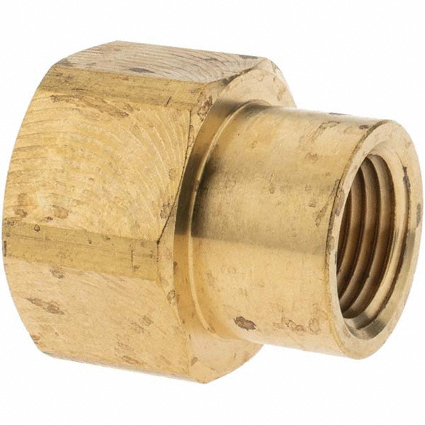 Parker Industrial Pipe Coupling: 3/4 x 1/2" Female Thread, FNPTF - KP9688