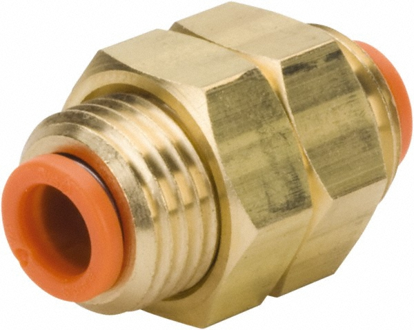 SMC PNEUMATICS Push-to-Connect Push-to-Connect Fitting: Union, 3/16" OD - KQ2H05-00A