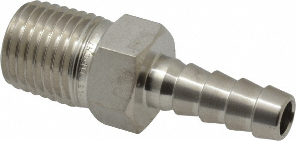 Ham-Let Pipe Hose Connector: 3/8", 316 Stainless Steel - 3001304