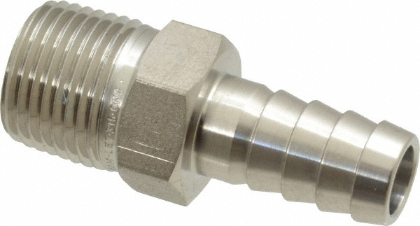 Ham-Let Pipe Hose Connector: 3/8", 316 Stainless Steel - 3001304