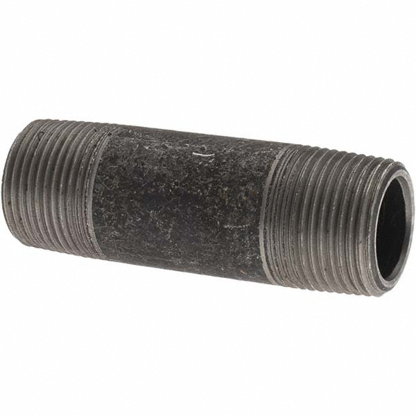 Value Collection Galvanized Pipe Nipple: 1-1/4", 3" Long, Schedule 40, Steel - MSCNG07030