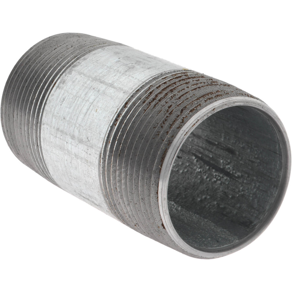 Value Collection Galvanized Pipe Nipple: 1-1/4", 3" Long, Schedule 40, Steel - MSCNG07030