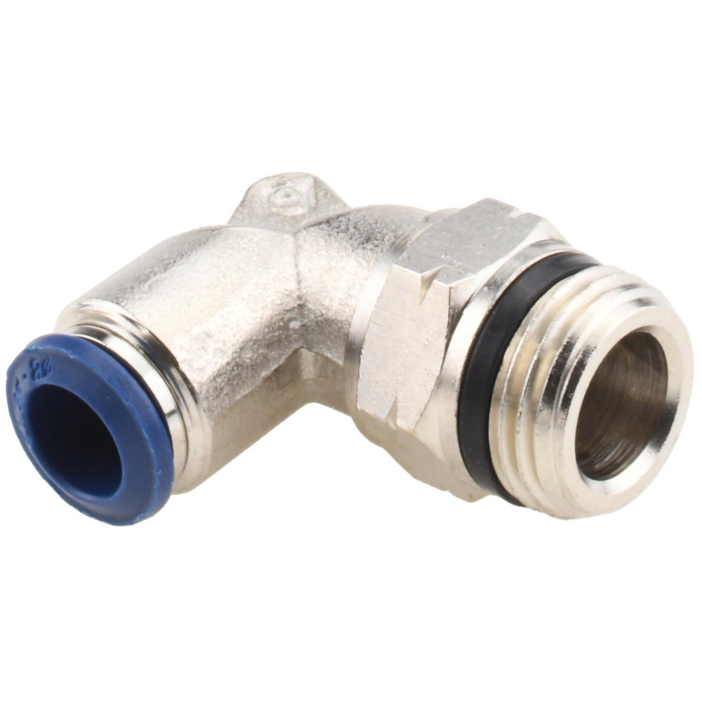 Aignep USA Push-to-Connect Tube x Universal Thread Fitting: Swivel Elbow, Universal, 5/16" OD - 87110-05-06