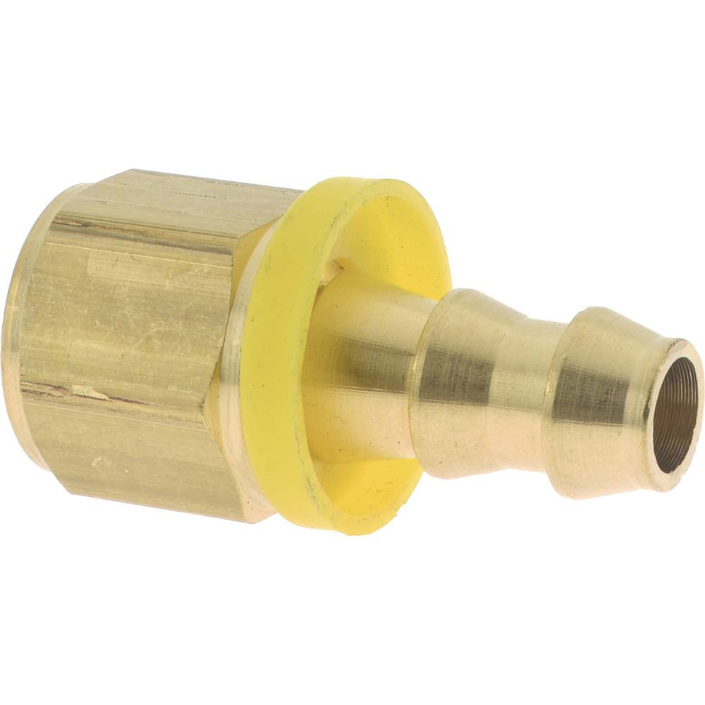 Dixon Valve & Coupling Barbed Push-On Hose Female Connector: 3/8" NPTF, Brass, 3/8" Barb - 2740606C