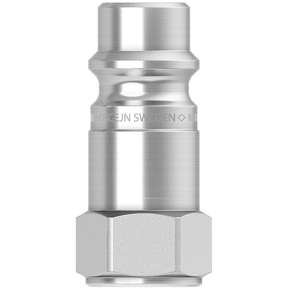 CEJN Pneumatic Hose Coupling: 1/4" Thread, 1/4" Body Dia, High Flow Interchange - 10 320 5402