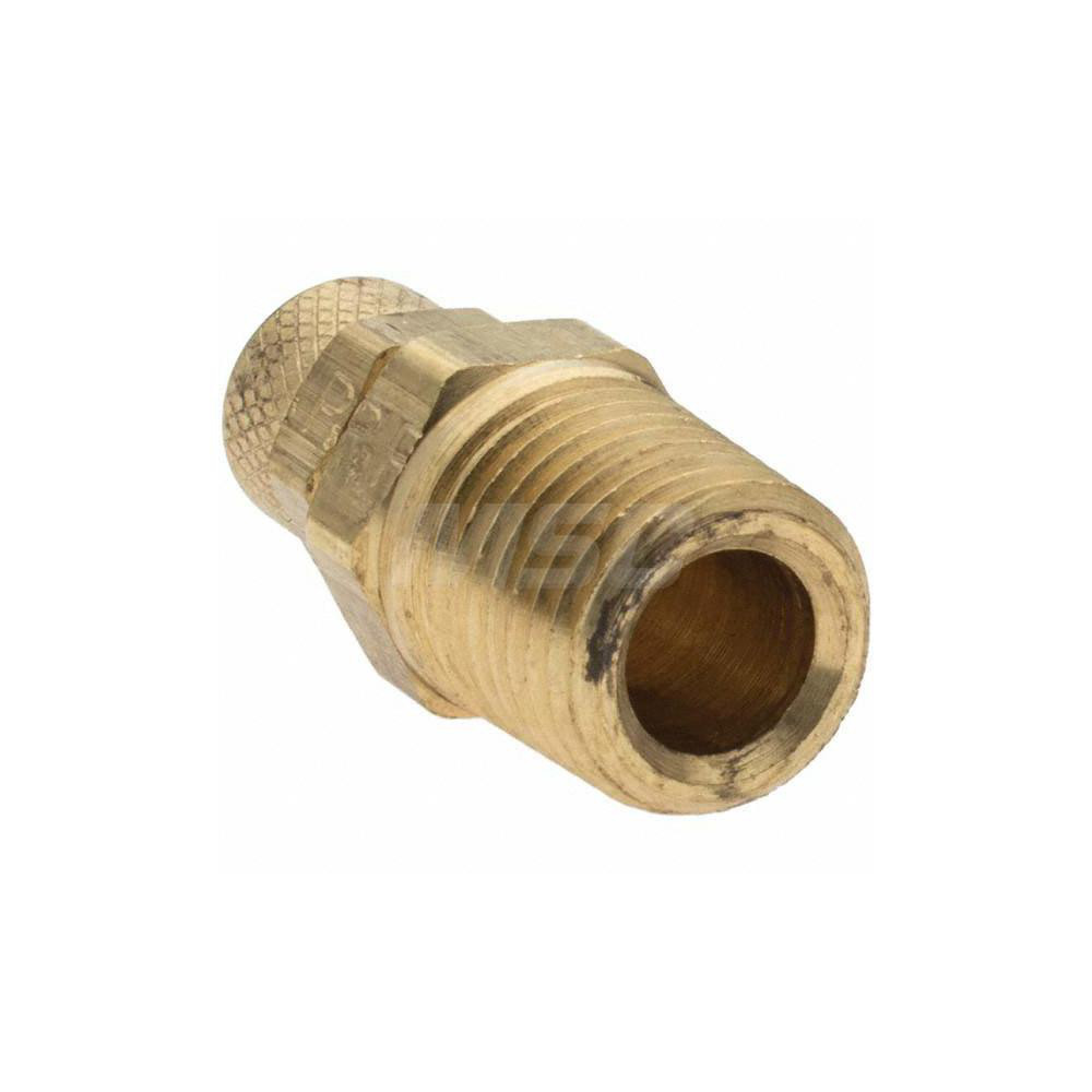 Parker Compression Tube Connector: 1/4-18, 1/4" Tube OD, Compression x MNPT - 11421