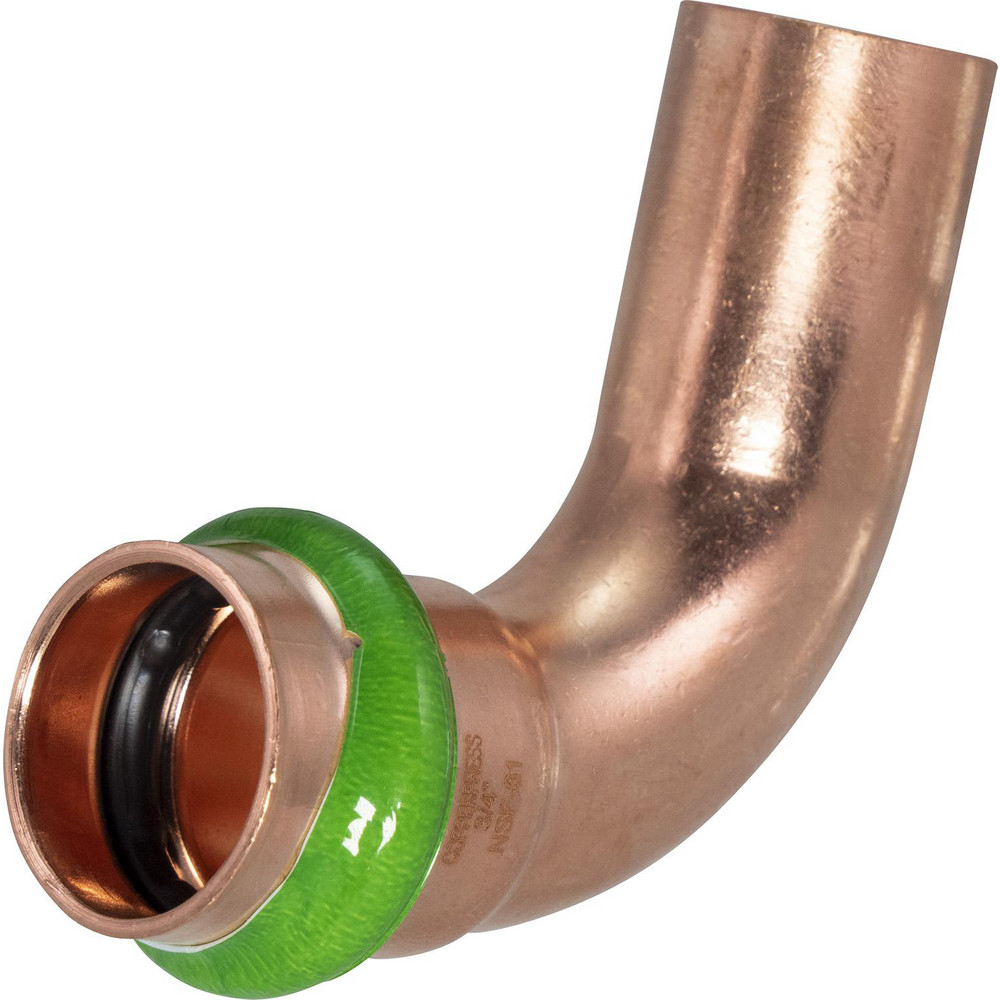 NIBCO Wrot Copper Pipe 90 ° Elbow: 3/4" Fitting, FTG x P, Press Fitting, Lead Free - 9059150PC