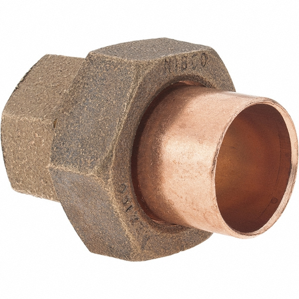 NIBCO Cast Copper Pipe Tee: 1/2" x 1/2" x 1/4" Fitting, C x C x F, Pressure Fitting - B145900