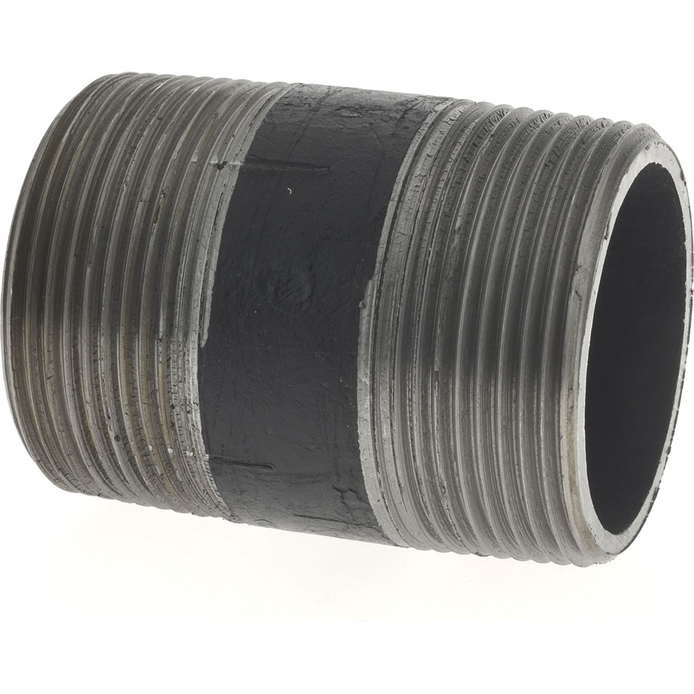 Value Collection Black Pipe Nipple: 1-1/2" Dia x 2-1/2" Long, Schedule 80 - XNBS08025