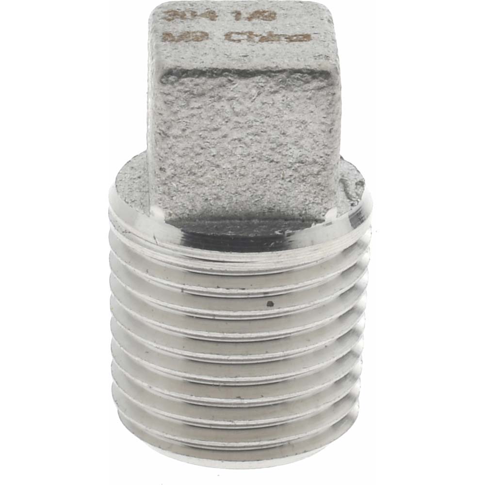 Made in USA Pipe Hex Plug: 1/2", 316 Stainless Steel - P-1/2-HP