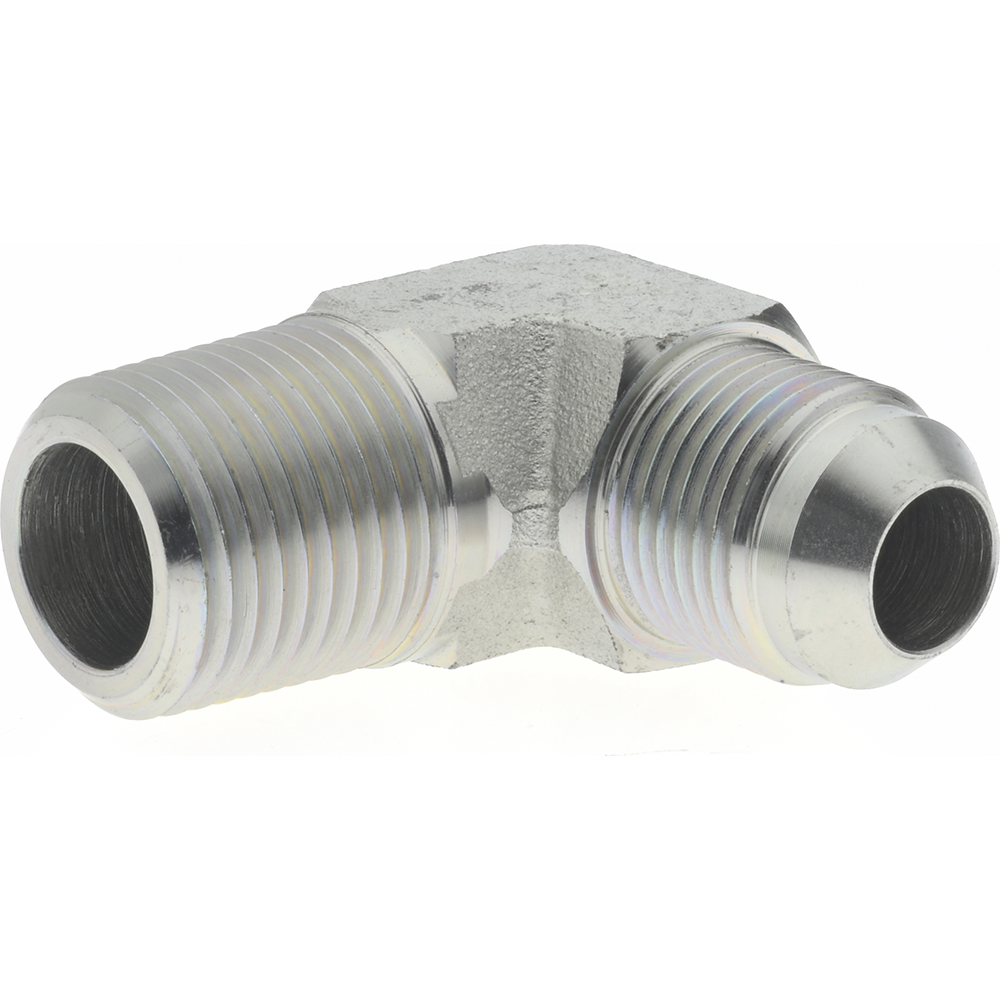 Eaton Steel Flared Tube 90 Deg Male Elbow: 1/2" OD, 37 deg Flared Angle - 2024-8-8S