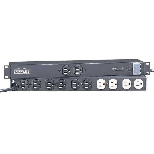 Tripp Lite Surge Protector Strip, 12 Outlet, Black - ISOBAR 12 ULTRA
