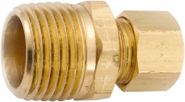 Value Collection Brass Pipe Street Tee: 1/2" Fitting, FNPT x MNPT - PC127NB-8