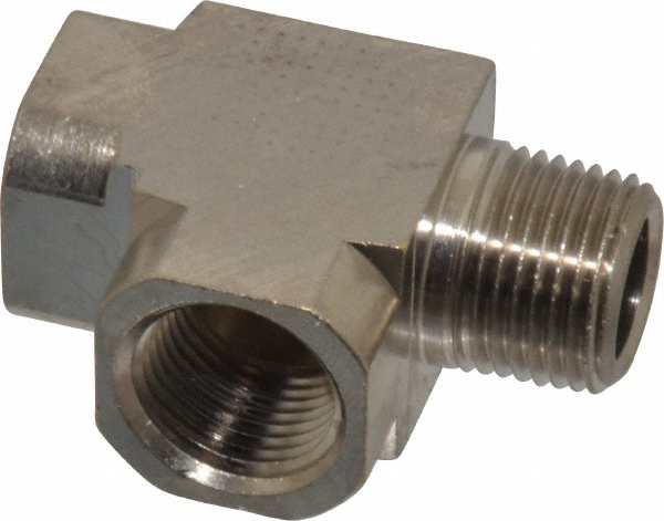 Value Collection Brass Pipe Street Tee: 1/2" Fitting, FNPT x MNPT - PC127NB-8