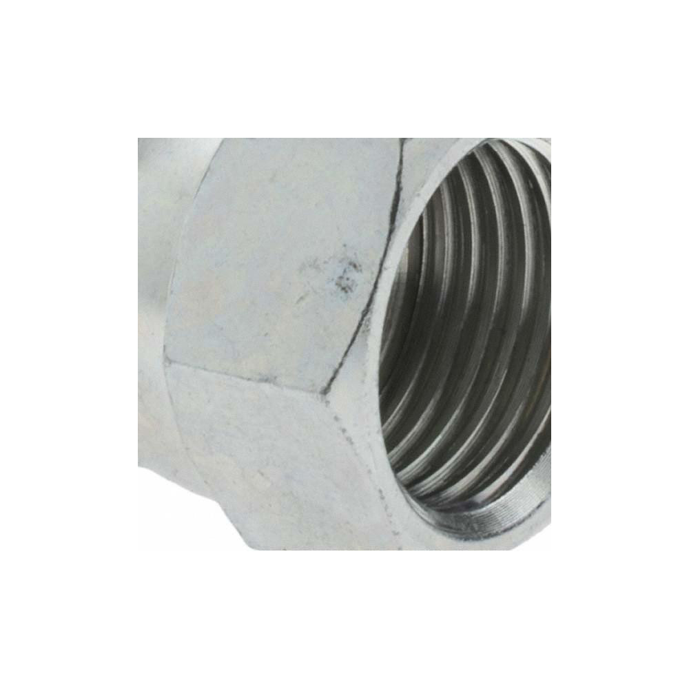 Parker Steel Flared Tube Connector: 1/2" OD, 1/2-14 Thread, 37 deg Flared Angle - KP24541
