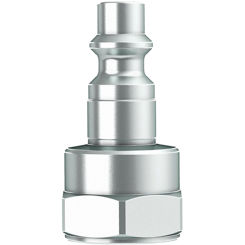 CEJN Pneumatic Hose Coupling: 1/4" Thread, 1/4" Body Dia, Industrial Interchange - 10 310 5402