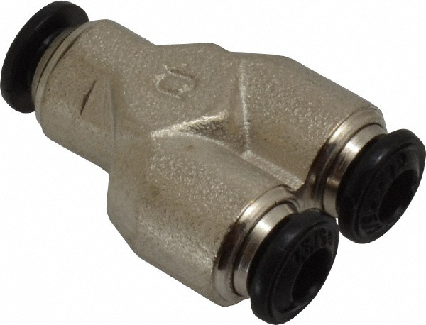 Norgren Push-to-Connect Tube x Tube Fitting: Union Y, 4.00 mm OD - C00820400