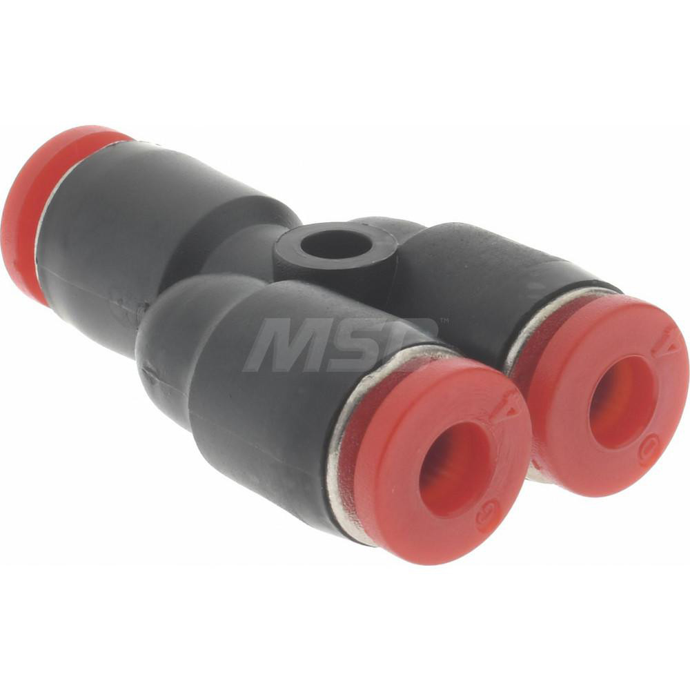 Norgren Push-to-Connect Tube x Tube Fitting: Union Y, 4.00 mm OD - C00820400
